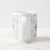 Grande Tasse Monogramme| Motif Aquarelle rose pâle (Dos)