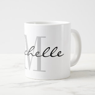 Grande Tasse Monogramme personnalisé grand grand cadeau géant b