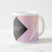 Grande Tasse Monogramme rose clair (Devant droit)