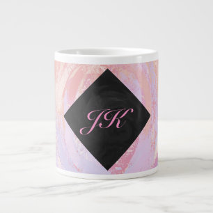 Grande Tasse Monogramme rose clair