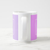 Grande Tasse Monogramme simple | Ombre subtil rose/violet (Dos)