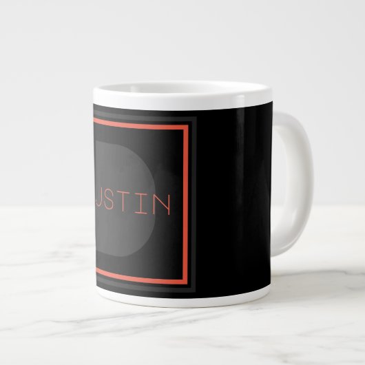 Grande Tasse Monogramme unique (Devant droit)