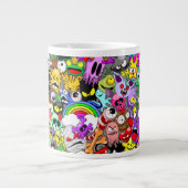 Grande Tasse Monstres caractères mignons Motif d'Halloween (Devant)