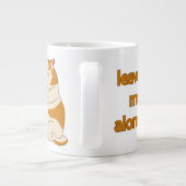 Grande Tasse Moody Grosse cat me laisse tranquille (Dos)