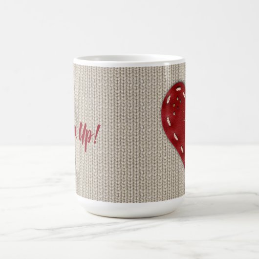 Grande tasse Morphing personnalisée avec le coeur (Centre)