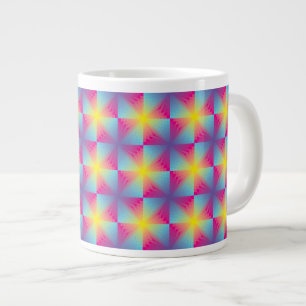 Grande Tasse Mosaïque carrée abstraite de vecteur