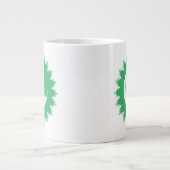 Grande Tasse Mosquée blanche en Crescent Moon Ramadan vert (Devant)