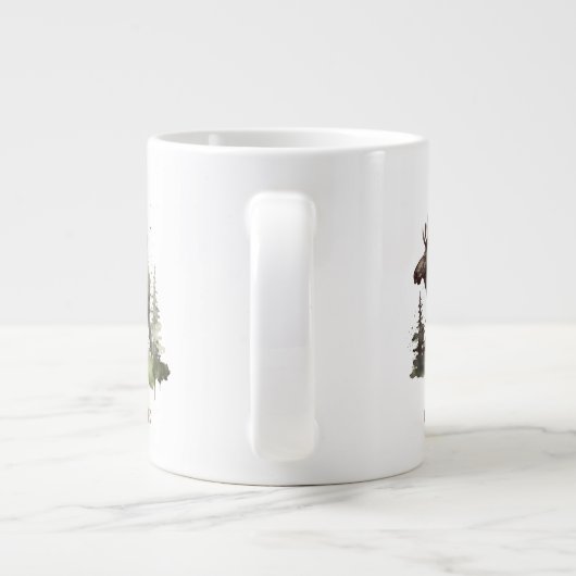Grande Tasse Mossy Moose Wildlife Portrait, personnalisé (Dos)