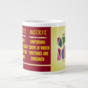 Grande Tasse Mot de jeu éducation type design brun foncé
