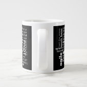 Grande Tasse Mot de passe amusant Cloud Custom Business Logo Mu (Dos)
