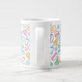 Grande Tasse Motif 2 d'aliments de préparation rapide (Dos)