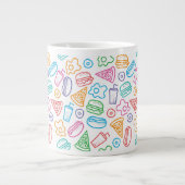 Grande Tasse Motif 2 d'aliments de préparation rapide (Devant)