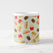 Grande Tasse Motif 2 d'aliments de préparation rapide (Devant)