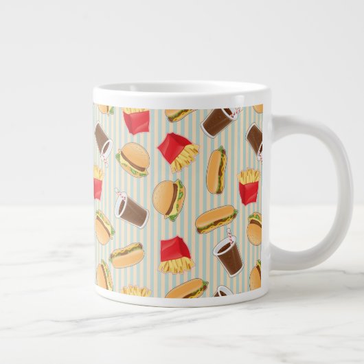 Grande Tasse Motif 2 d'aliments de préparation rapide (Droite)
