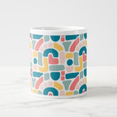 Grande Tasse Motif Abstrait coloré (Devant)