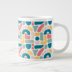 Grande Tasse Motif Abstrait coloré