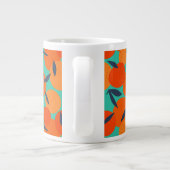 Grande Tasse Motif Abstrait de fruits orange (Dos)