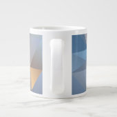 Grande Tasse Motif abstrait frais de triangle (Dos)