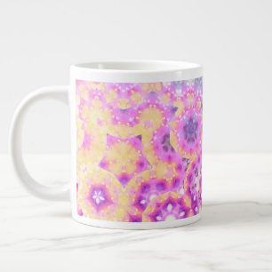 Grande Tasse Motif Abstrait géométrique Pastel Colors
