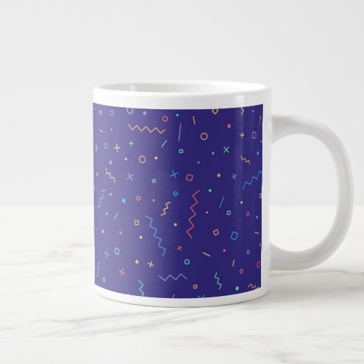 Grande Tasse Motif Abstrait rétro (Droite)
