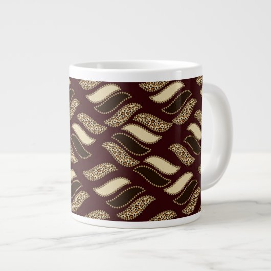 Grande Tasse Motif africain 2 de peau de guépard (Devant droit)