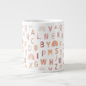 Grande Tasse Motif Alphabet arc-en-ciel amusant (Devant)