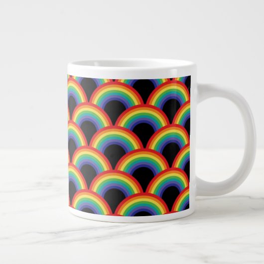 Grande Tasse Motif arc-en-ciel coloré (Droite)