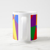 Grande Tasse Motif arc-en-ciel de Polygone (Dos)
