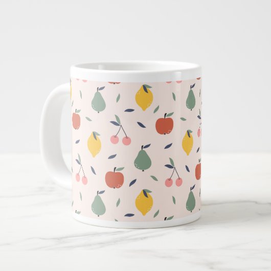 Grande Tasse Motif aux fruits mignons (Devant gauche)