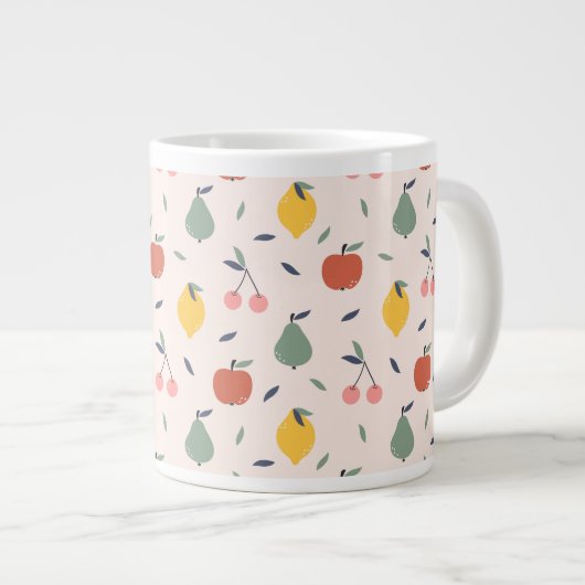 Grande Tasse Motif aux fruits mignons (Devant droit)