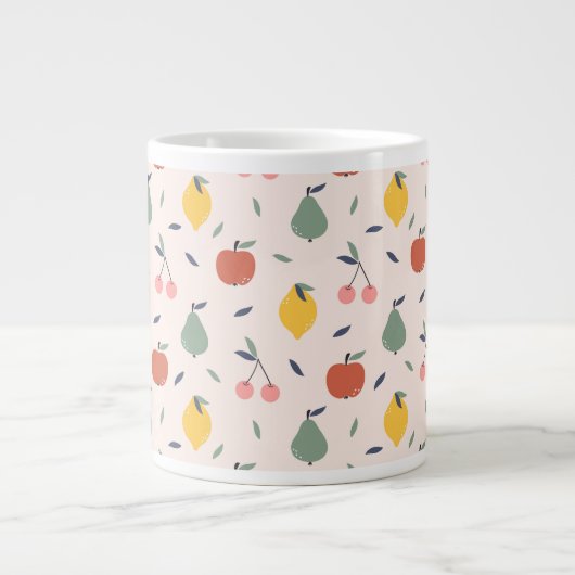 Grande Tasse Motif aux fruits mignons (Devant)