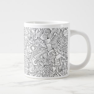 Grande Tasse Motif B&W Médicale