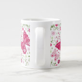 Grande Tasse Motif blanc floral (Dos)
