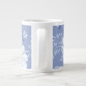 Grande Tasse Motif bleu fleur blanc du printemps (Dos)