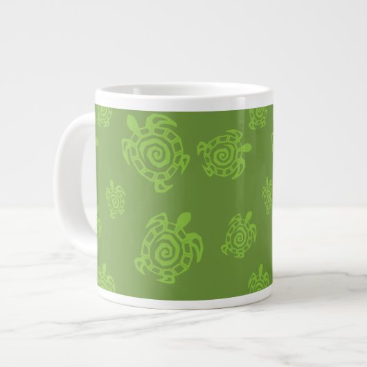 Grande Tasse Motif bleu tortue (Devant gauche)