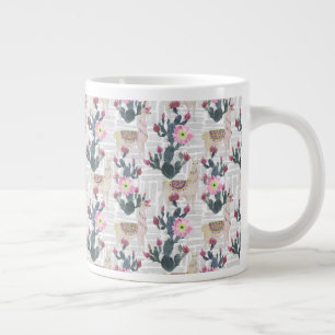 Grande Tasse Motif Cactus aquarelle
