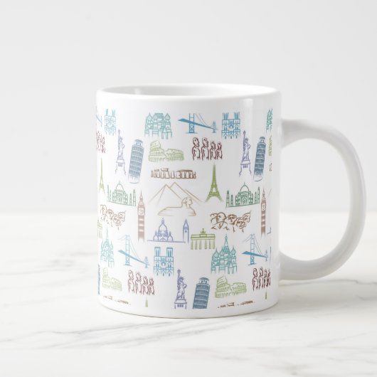 Grande Tasse Motif célèbre des monuments (Droite)