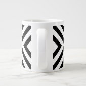 Grande Tasse Motif Chevron Abstrait moderne (Dos)