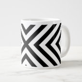 Grande Tasse Motif Chevron Abstrait moderne (Devant droit)