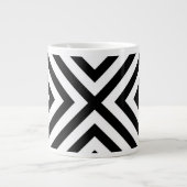 Grande Tasse Motif Chevron Abstrait moderne (Devant)