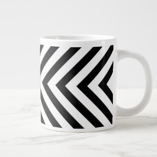 Grande Tasse Motif Chevron Abstrait moderne