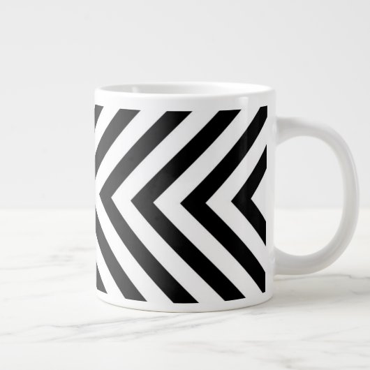 Grande Tasse Motif Chevron Abstrait moderne (Droite)