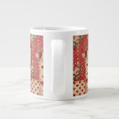 Grande Tasse Motif Chic Red Patchwork (Dos)