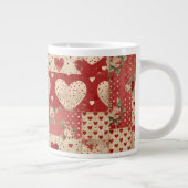 Grande Tasse Motif Chic Red Patchwork (Droite)