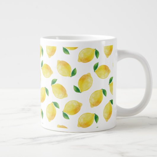 Grande Tasse Motif citron aquarelle (Droite)
