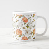 Grande Tasse Motif Citrouille d'aquarelle d'automne (Droite)