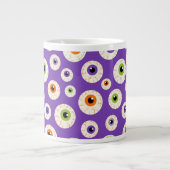 Grande Tasse Motif coloré Halloween Eyeballs (Devant)