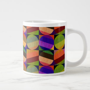 Grande Tasse Motif coloré inspiré de l'ancien