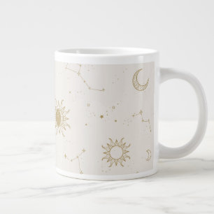 Grande Tasse Motif Constellation de style vintage