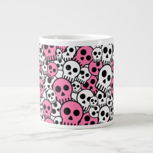 Grande Tasse Motif crâne gothique rose Imprimer